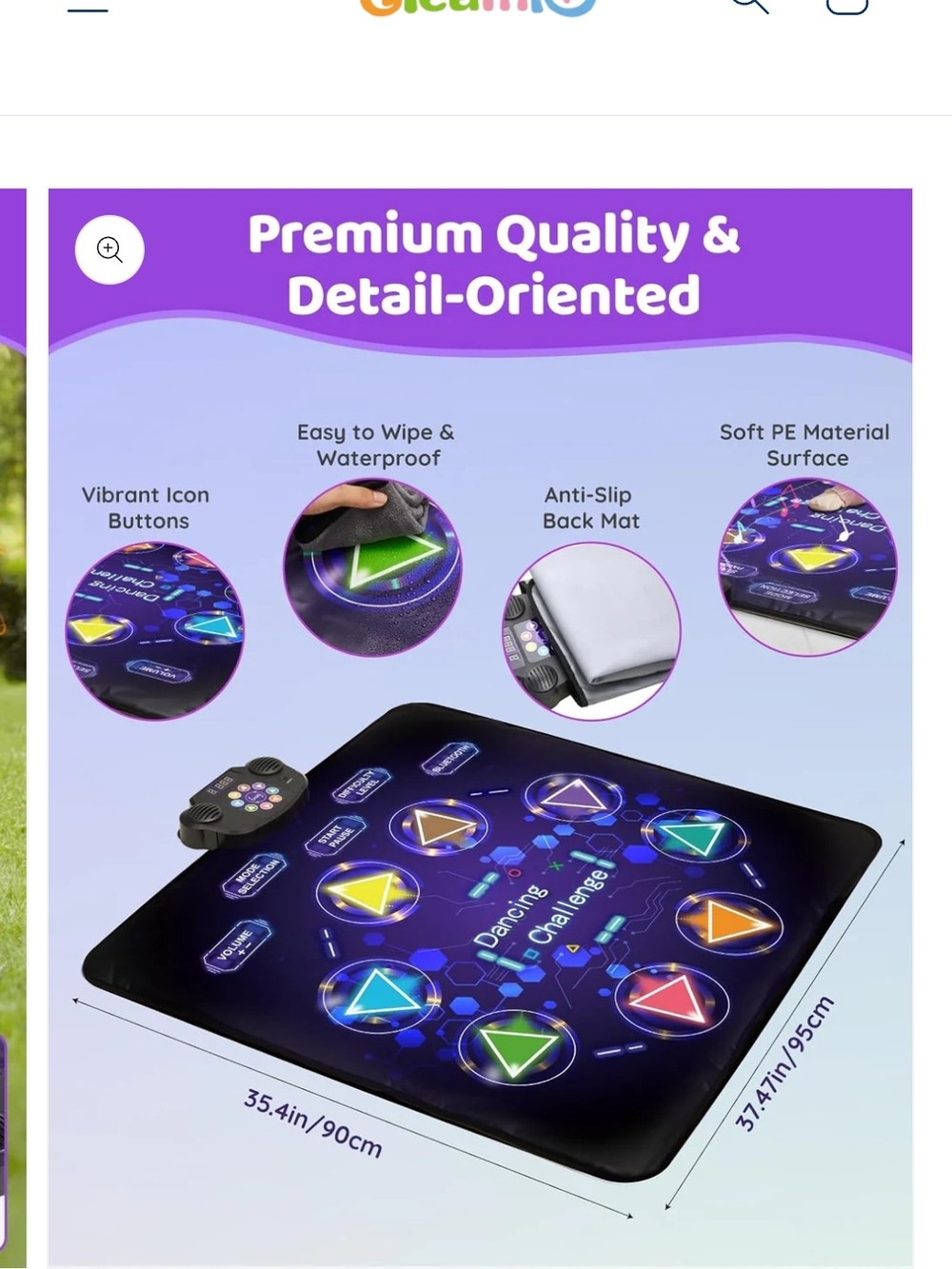 Light-Up 8 Arrow Dance Mat - Multicolor LED🌷🎉 - Picture 4 of 6